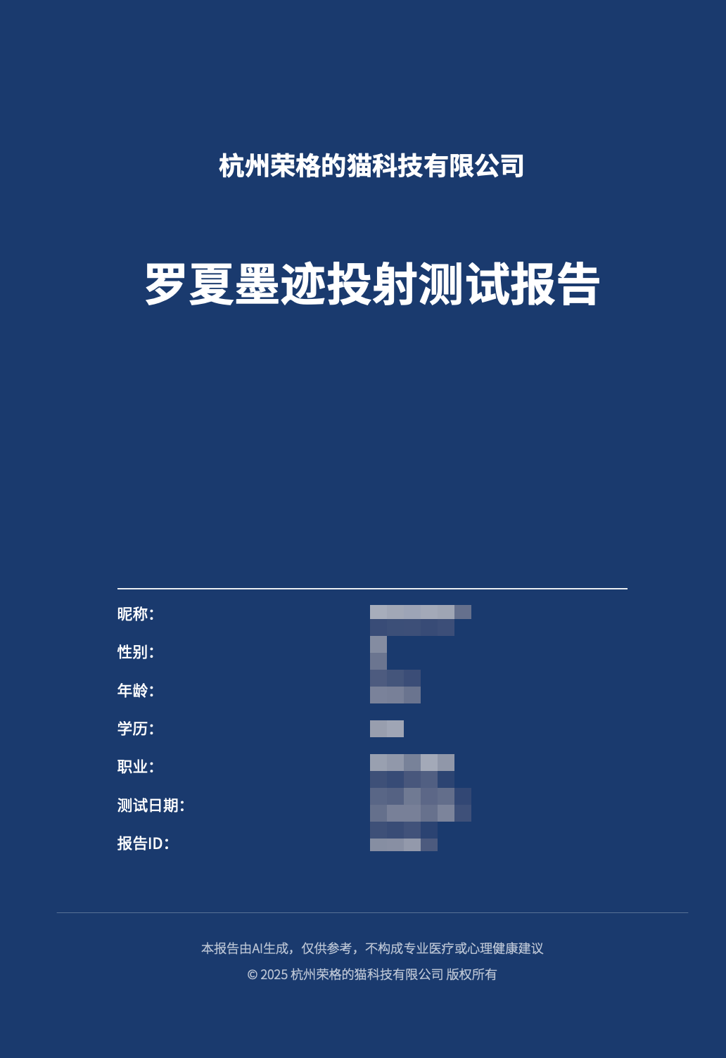 报告封面示例